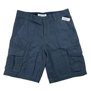 Amazon Essentials Men's 34W Navy Blue 10" Inseam Classic Fit Cargo Shorts